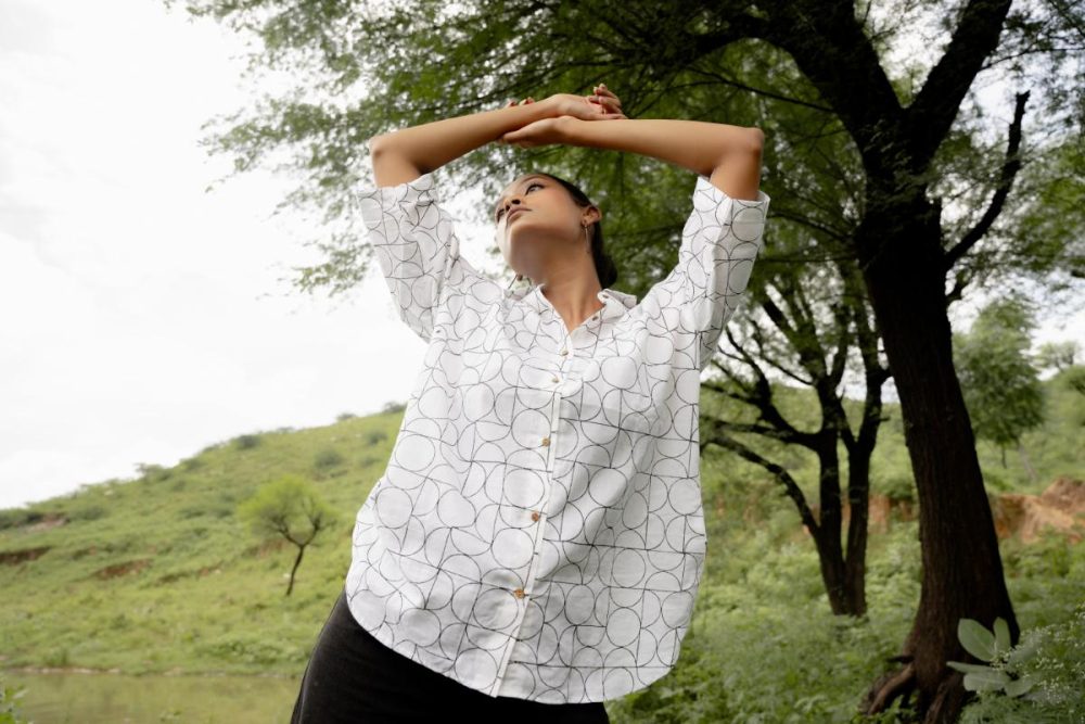Sanganeri Over-sized Cotton Shirts - Image 4