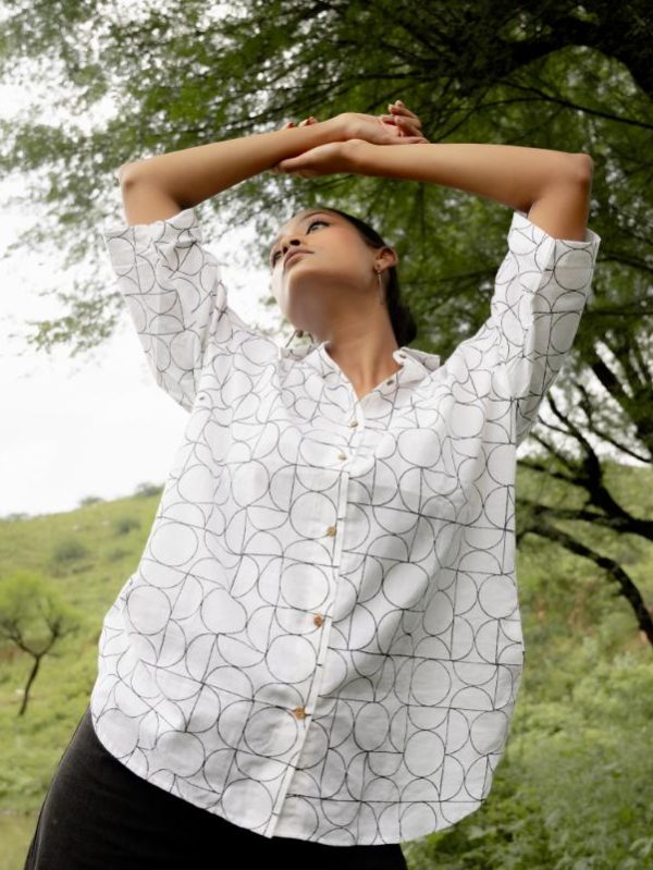 Sanganeri Over-sized Cotton Shirts - Image 4
