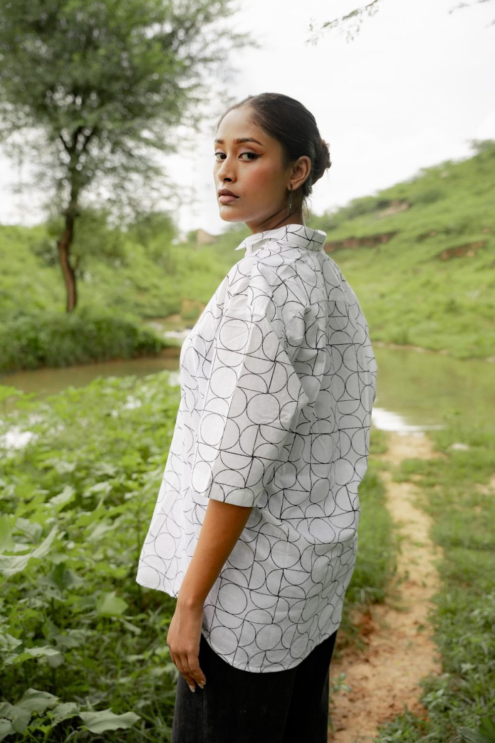 Sanganeri Over-sized Cotton Shirts - Image 5