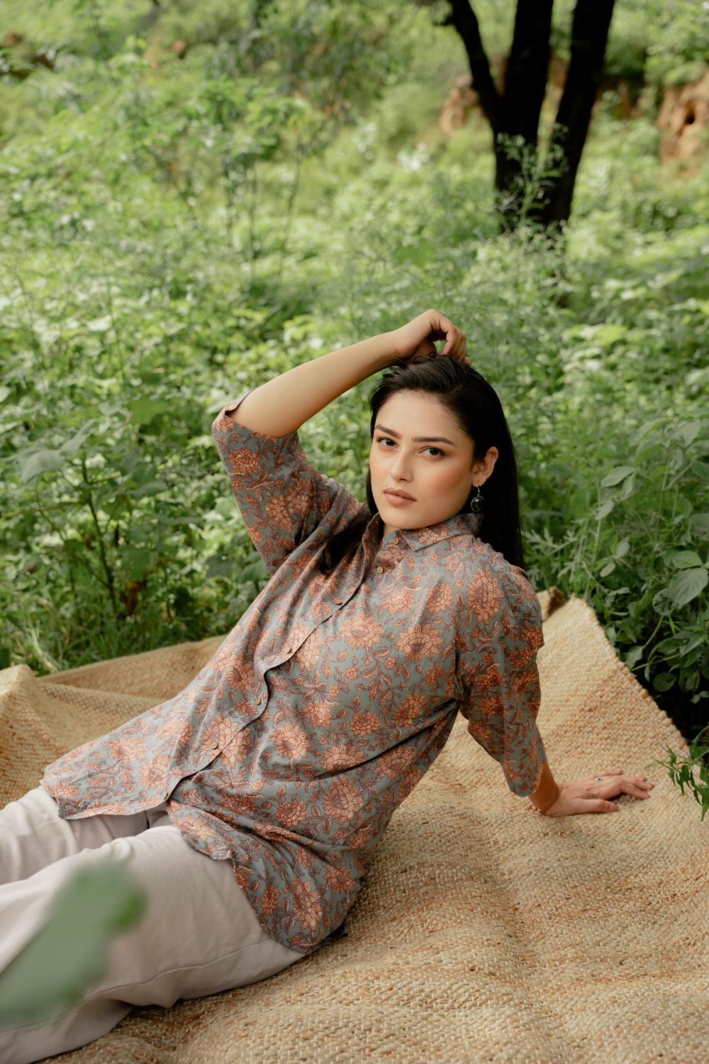 Sanganeri Over-sized Cotton Shirts - Image 3