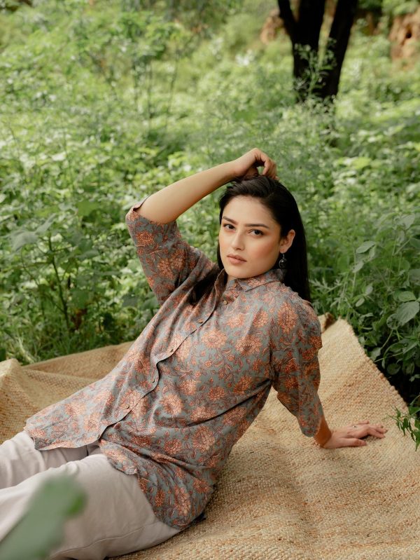 Sanganeri Over-sized Cotton Shirts - Image 3