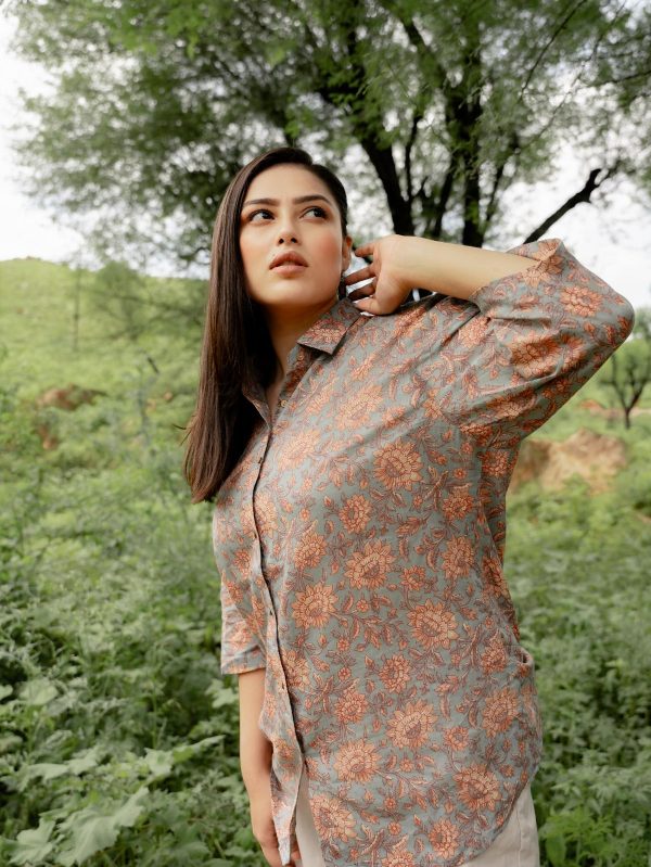 Sanganeri Over-sized Cotton Shirts