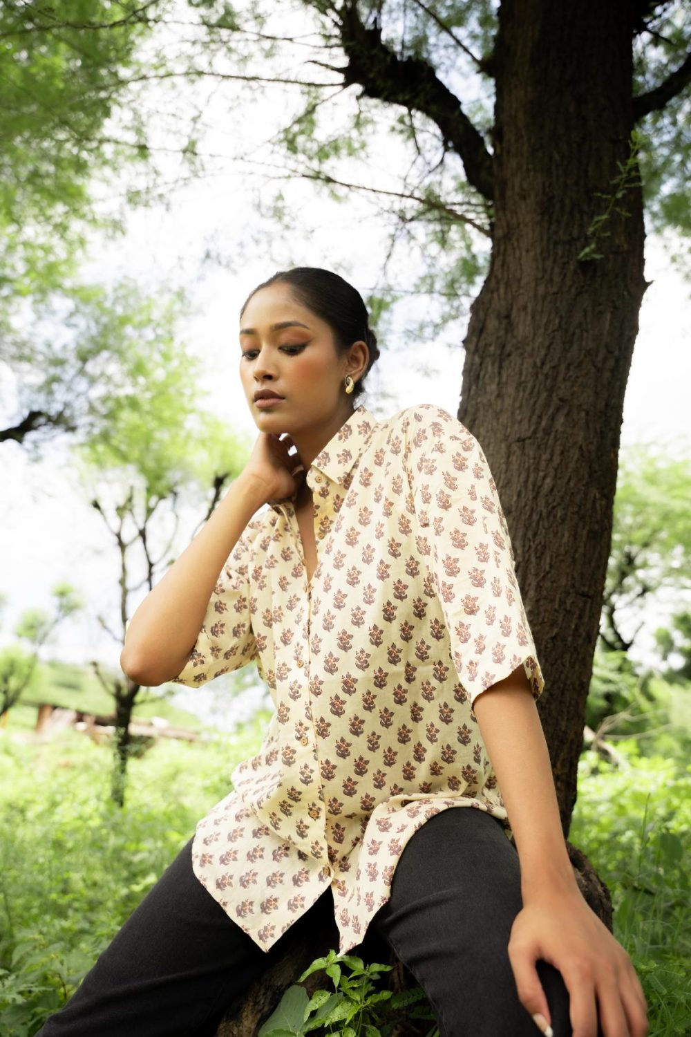 Sanganeri Over-sized Cotton Shirts - Image 2