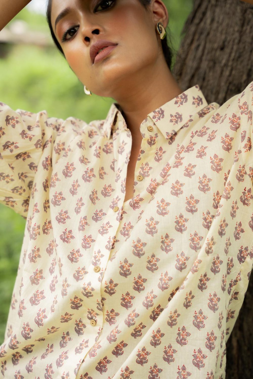 Sanganeri Over-sized Cotton Shirts