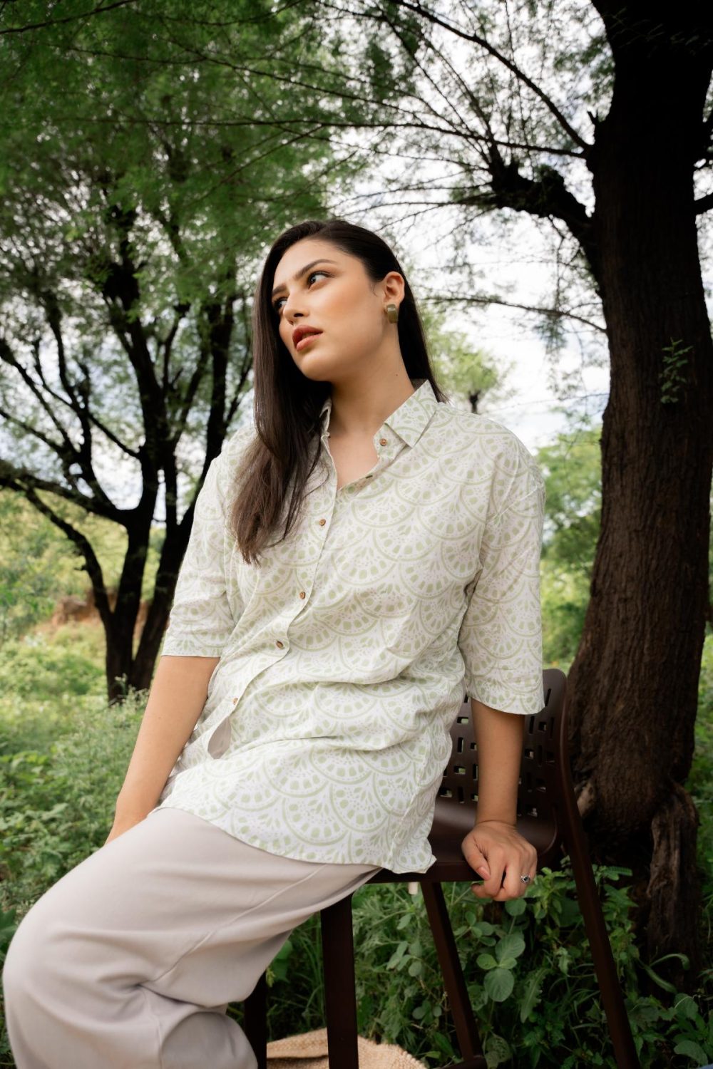 Sanganeri Over-sized Cotton Shirts - Image 2