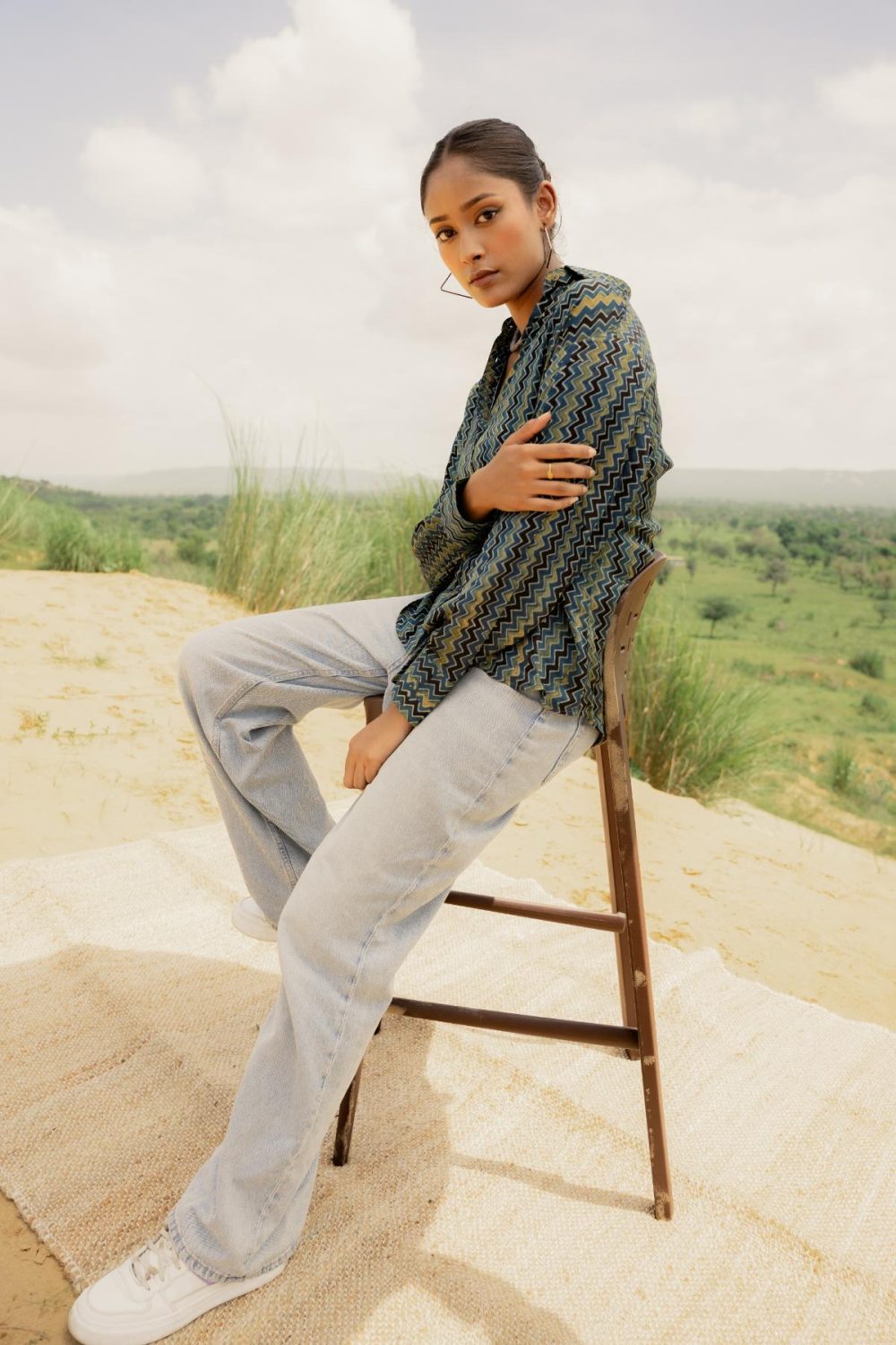 Ajrakh Modal Silk Shirts - Image 2