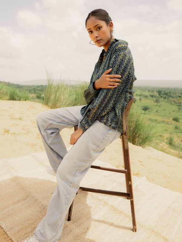 Ajrakh Modal Silk Shirts - Image 2