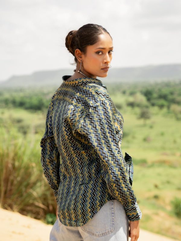 Ajrakh Modal Silk Shirts - Image 6