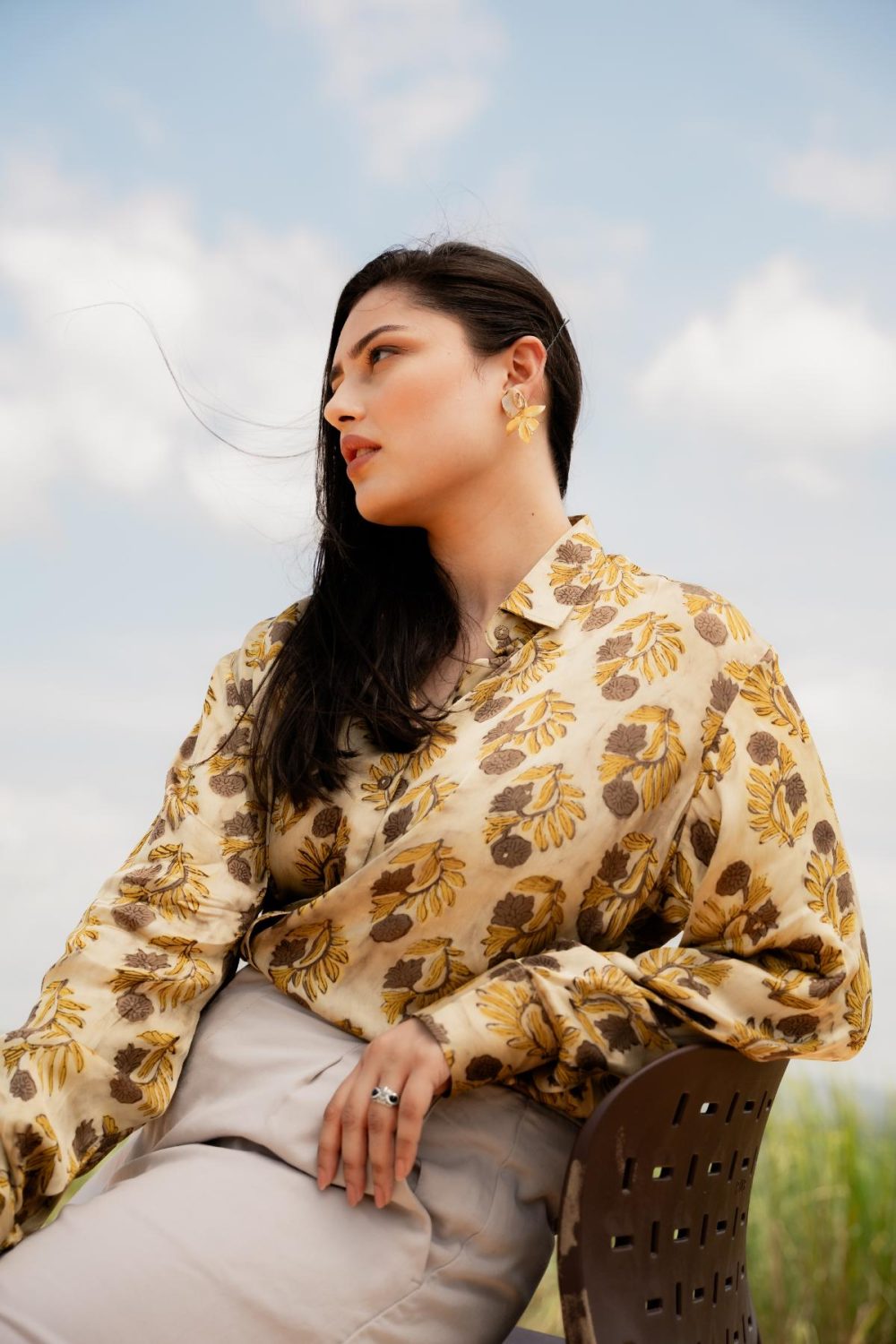 Ajrakh Modal Silk Shirts - Image 2