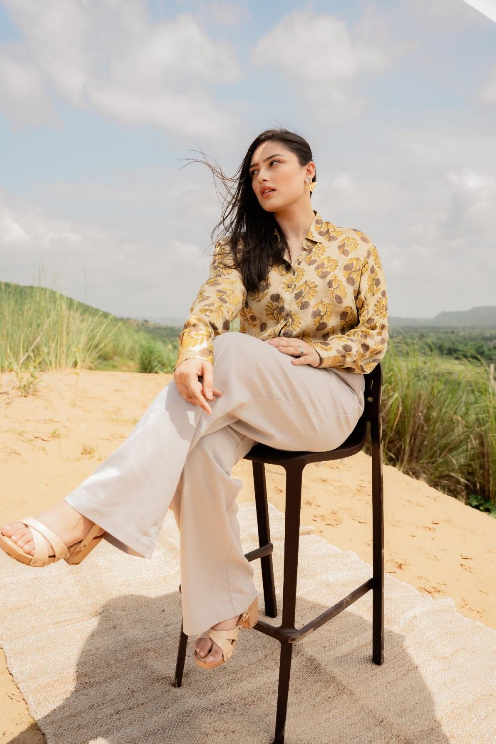 Ajrakh Modal Silk Shirts - Image 3