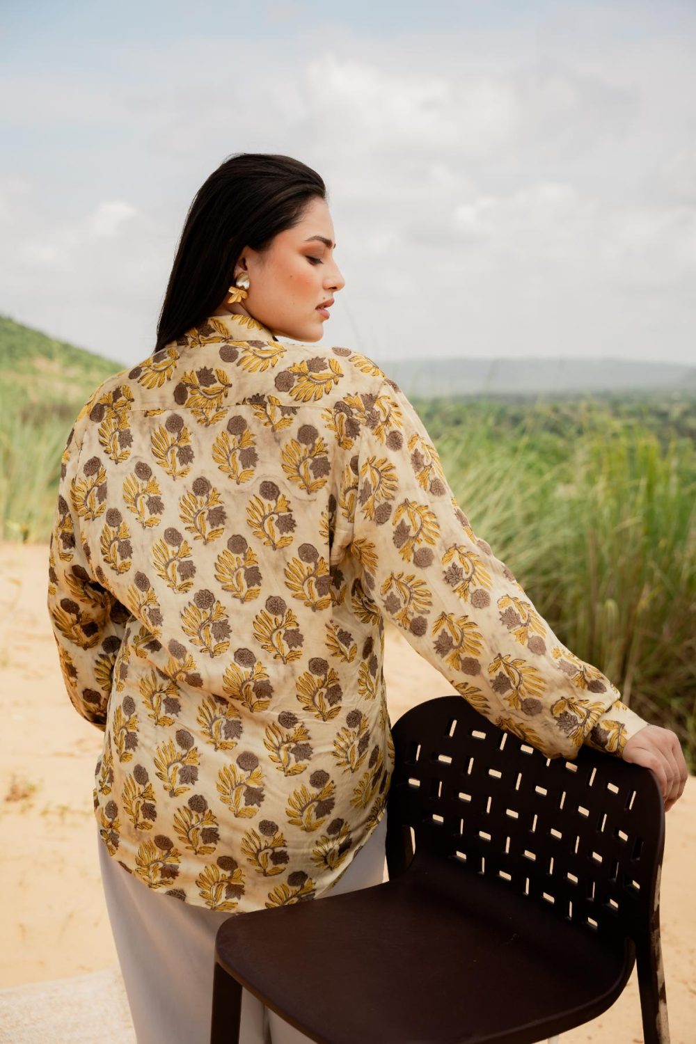 Ajrakh Modal Silk Shirts - Image 6
