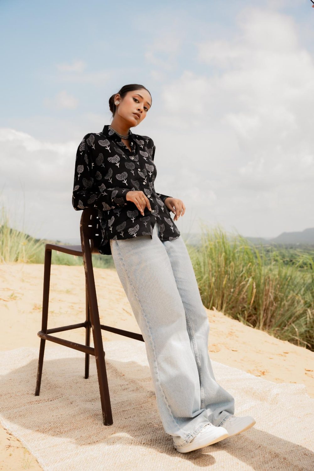 Ajrakh Modal Silk Shirts - Image 2