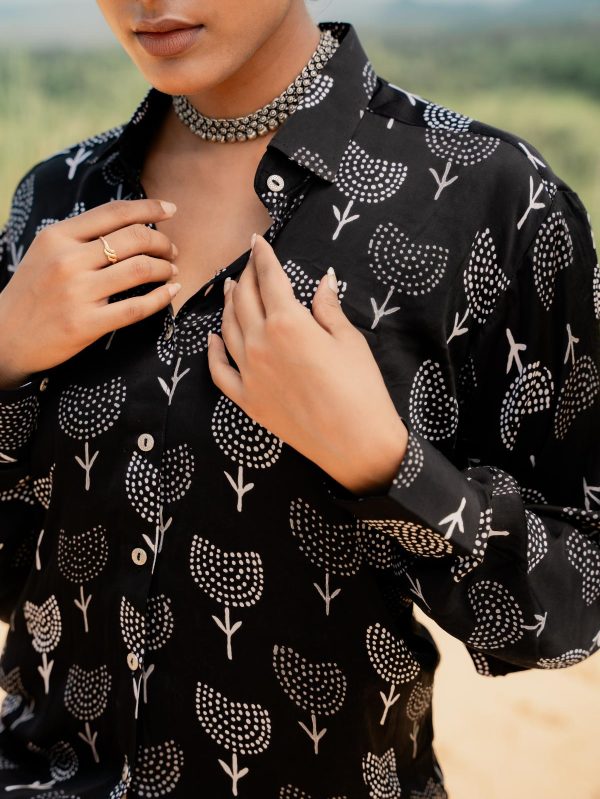 Ajrakh Modal Silk Shirts