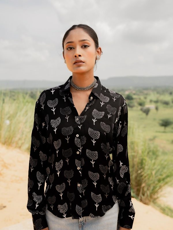 Ajrakh Modal Silk Shirts - Image 3