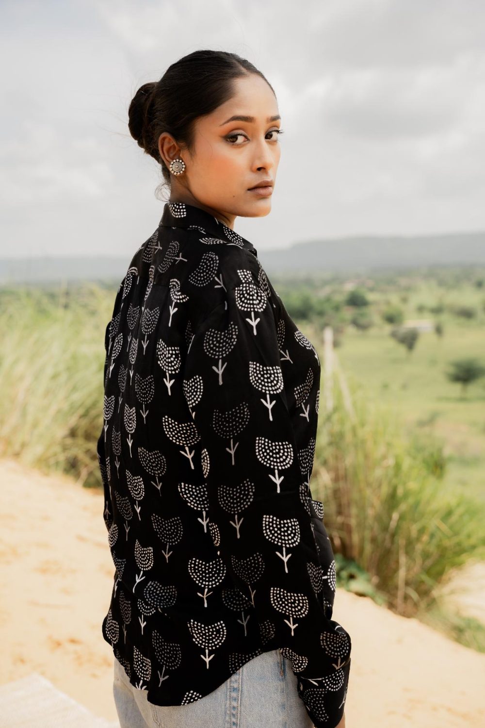 Ajrakh Modal Silk Shirts - Image 4