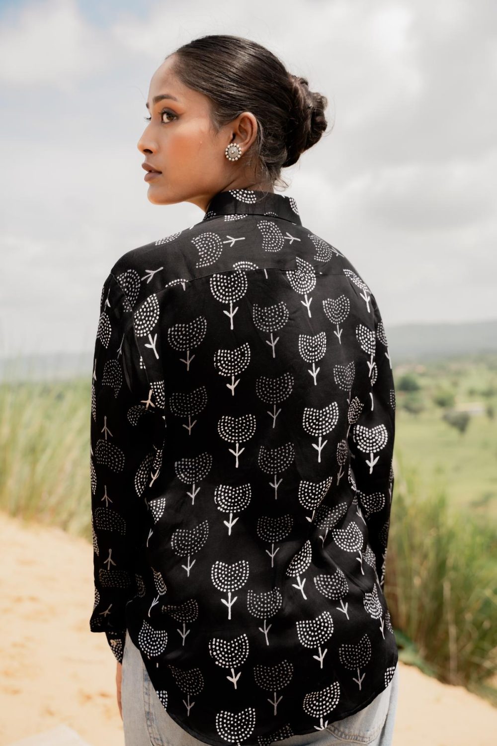 Ajrakh Modal Silk Shirts - Image 5