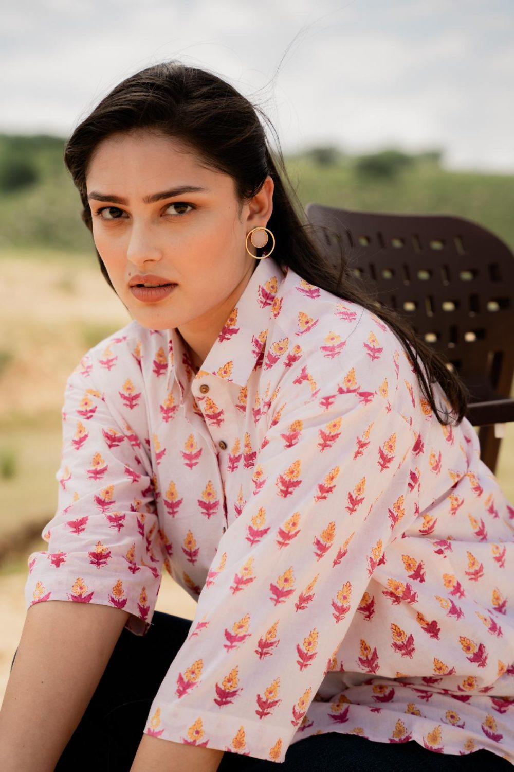 Sanganeri Over-Sized Cotton Shirts