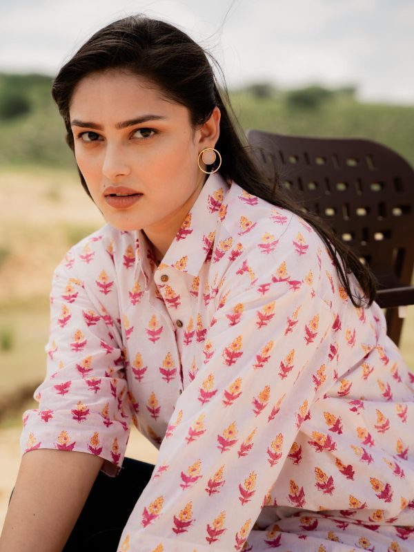 Sanganeri Over-Sized Cotton Shirts