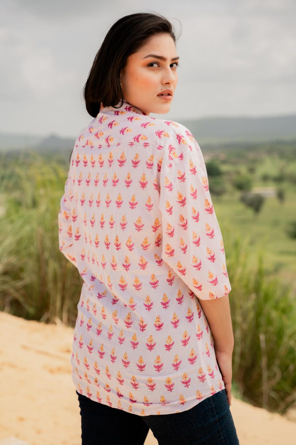 Sanganeri Over-Sized Cotton Shirts - Image 2