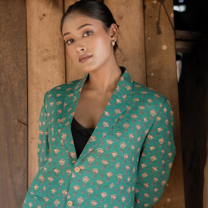 print blazer